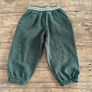 Vintage 1998 Gymsport Gymboree Boys Medium 3-4 Years Green Joggers Sweatpants